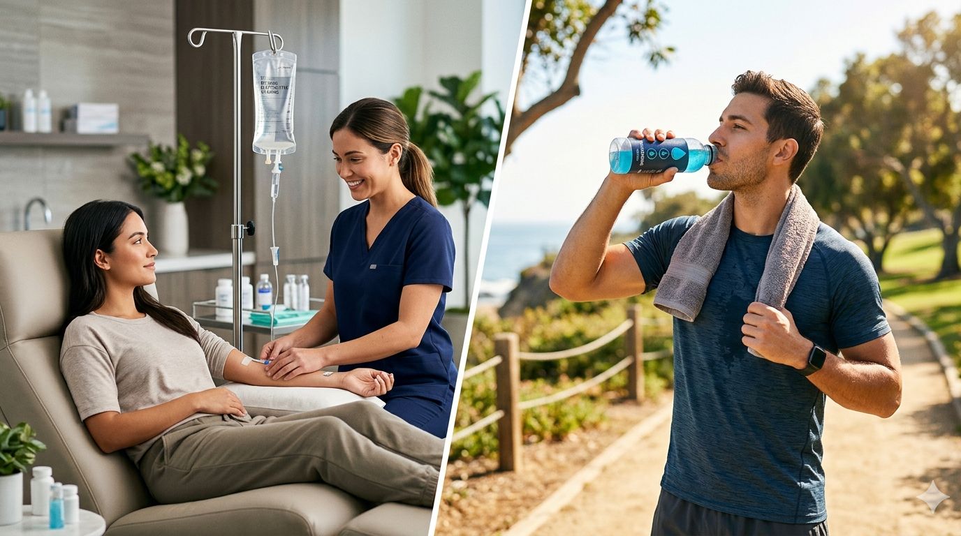 IV Therapy vs Hydration Drinks: Which Works Faster?